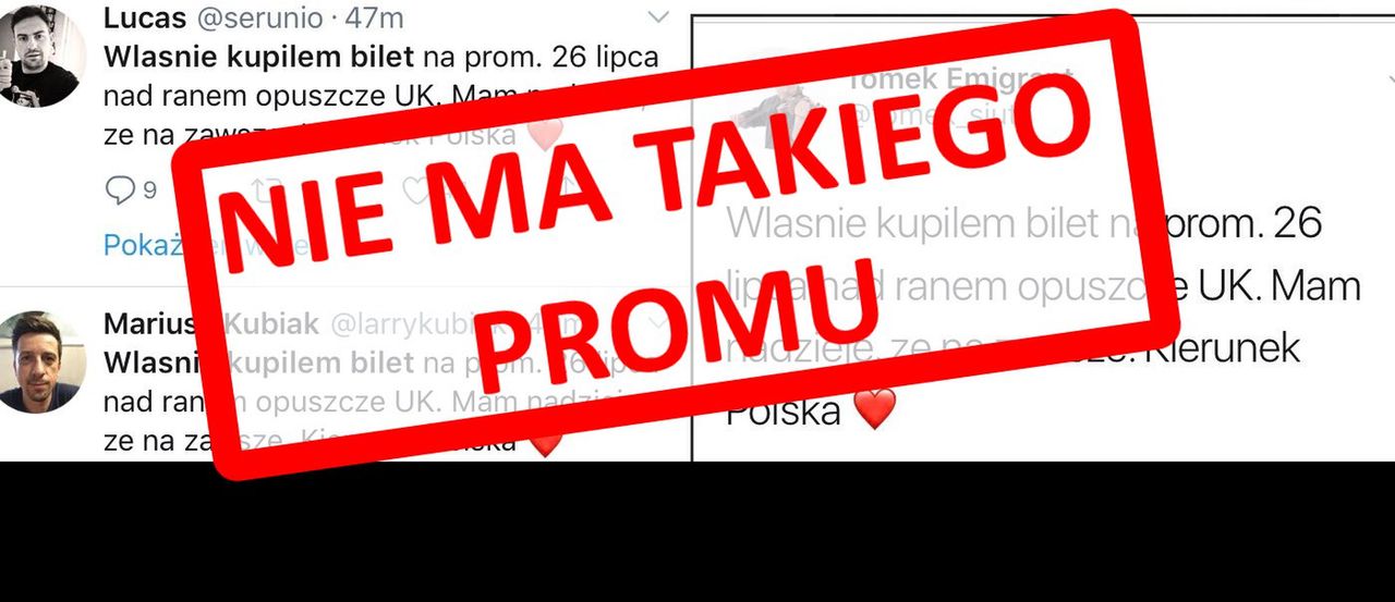 Polacy promem wracają do Polski. Problem: nie ma takiego promu