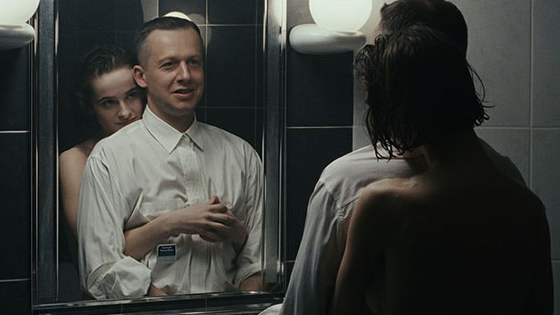 Agnieszka Jaskółka i Bogusław Linda w filmie "Psy"