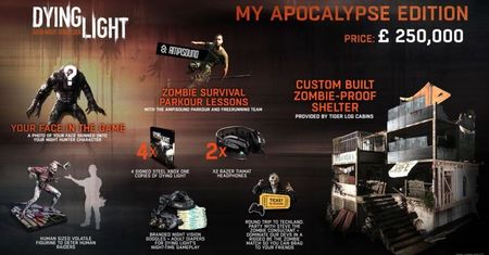 Prawdziwa edycja kolekcjonerska Dying Light kosztuje 1,4 miliona złotych. Zawiera lekcje parkouru, noktowizor, pieluchy i... dom