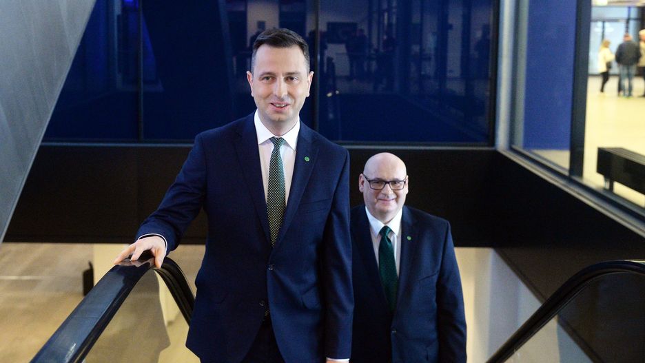 Liderzy PSL. Władysław Kosiniak-Kamysz i Piotr Zgorzelski.