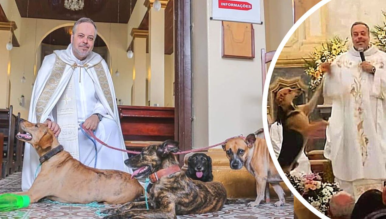 Na msze przyprowadza bezpańskie psy i zachęca do ich adopcji. Ksiądz z niecodzienną inicjatywą