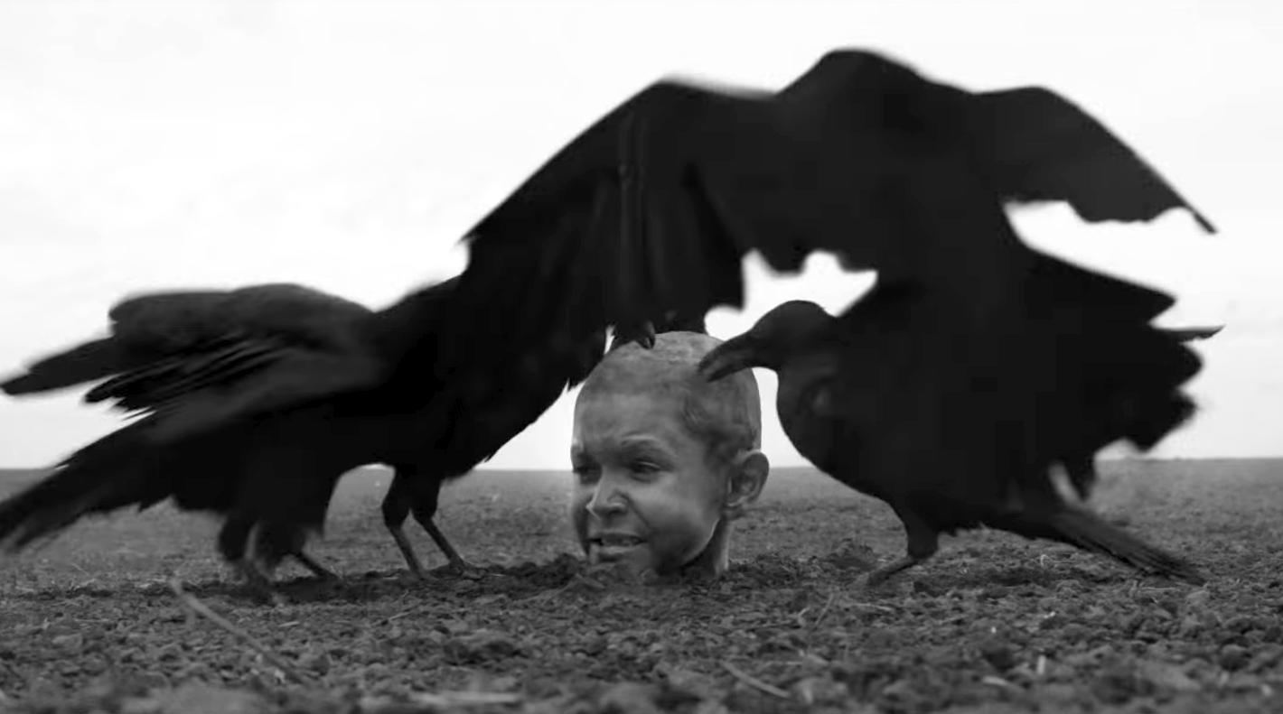 Petr Kotlar i Lech Dyblik w filmie "Malowany ptak" 