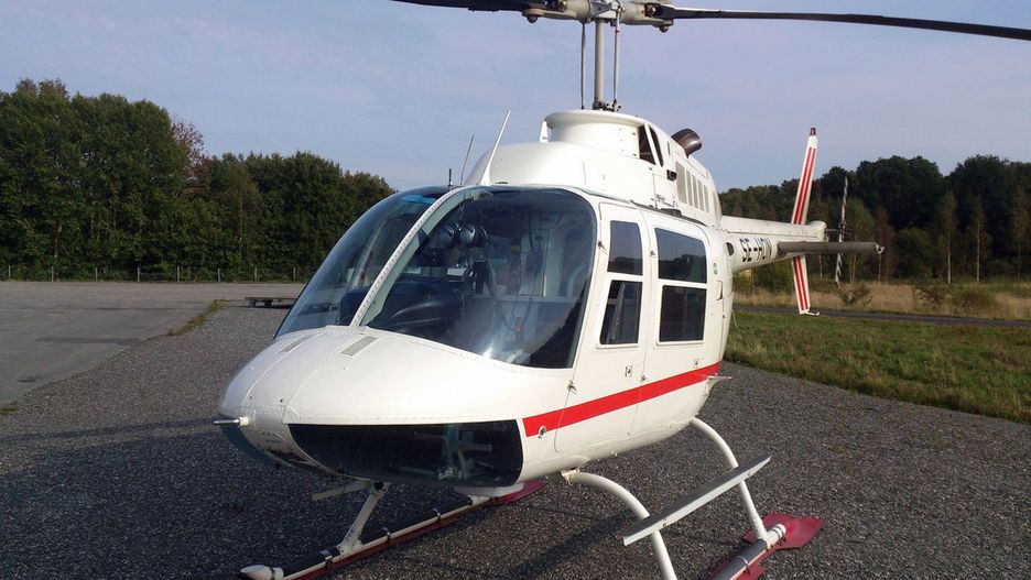 Helikopter, którym posłużyli się sprawcy brawurowego skoku