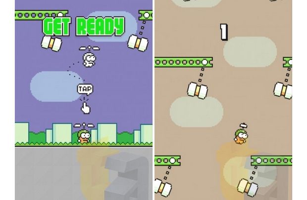 A tak wygląda Swing Copters - nowa gra twórcy Flappy Bird