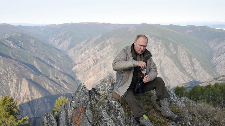 Putin podczas wakacji w górach Sajanach w Republice Tuwy