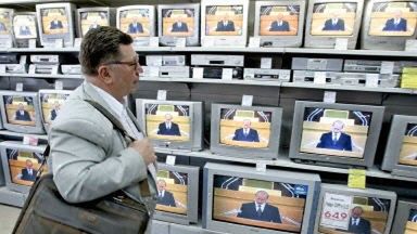 Orędzie prezydenta można było zobaczyć i usłyszeć w każdym miejscu