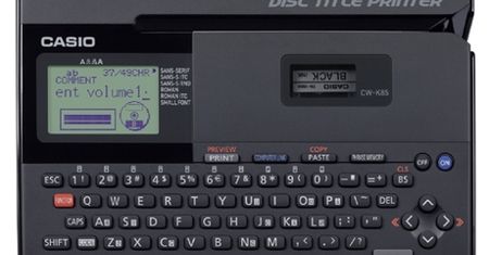 Drukarka etykiet CD/DVD firmy Casio