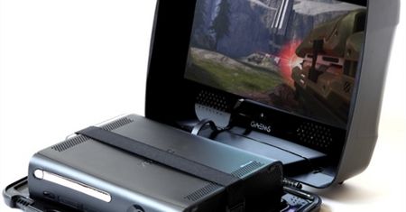 Walizka z monitorem LCD i głośnikami na konsolę Xbox 360