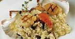 Grzybowe risotto z krewetkami królewskimi