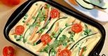 Pieczony omlet z warzywami i oregano