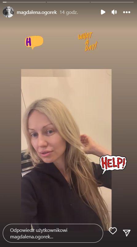 Magdalena Ogórek poprosiła followersów o pomoc (fot. InstaStories)