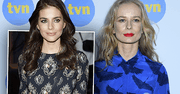 Gwiazdy seriale "Belle Epoque" na prezentacji wiosennej ramówki TVN 2017: Weronika Rosati kontra Magdalena Cielecka. Obie postawiły na mocne kolory, ale...