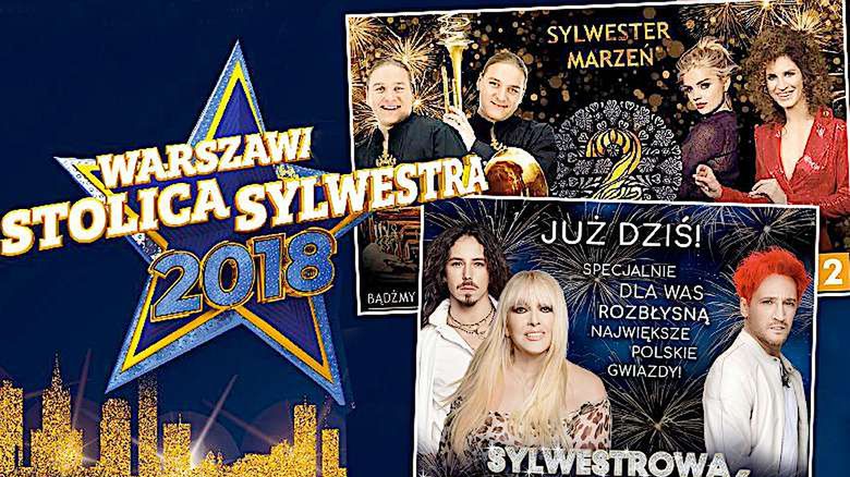 sylwester 2018 TVP TVN Polsat
