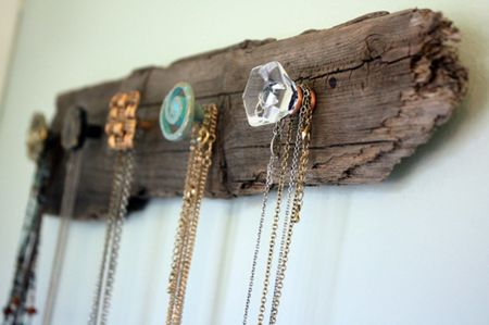 Wood Necklace Holder