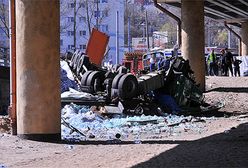 Zderzenie tira z trolejbusem w Gdyni