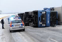 Wypadek tira w Zachodniopomorskiem