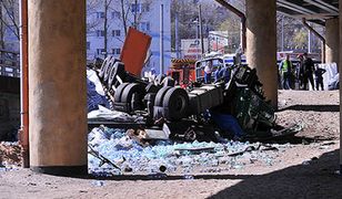 Zderzenie tira z trolejbusem w Gdyni