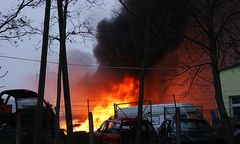 50 samochodów spłonęło w Dobrym Mieście. Ktoś je podpalił?