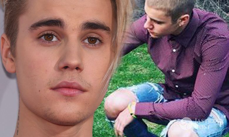 Justin Bieber w nowej fryzurze pozuje z tygrysem