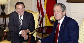 Bush i Schroeder pogodzeni w sprawie Iraku
