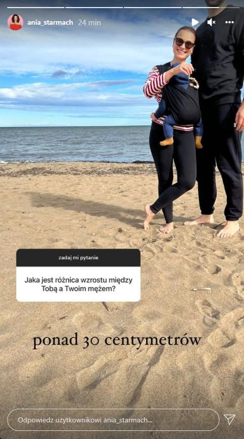 Zdjęcie z InstaStories Ani Starmach