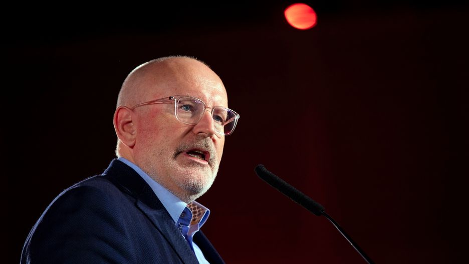 Frans Timmermans wesprze Wiosnę w wyborach do Europarlamentu