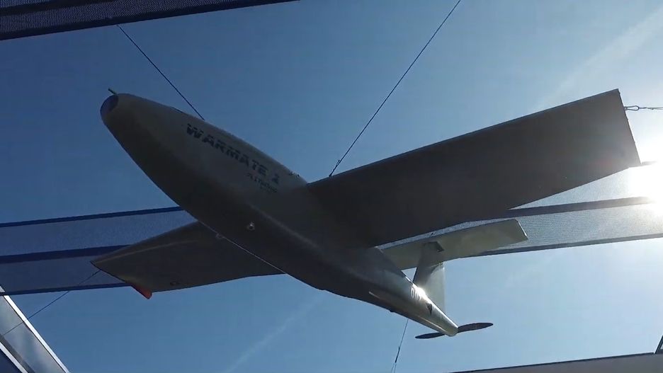 Bezzałogowy pojazd Warmate 2 na targach MSPO 2019 w Kielcach