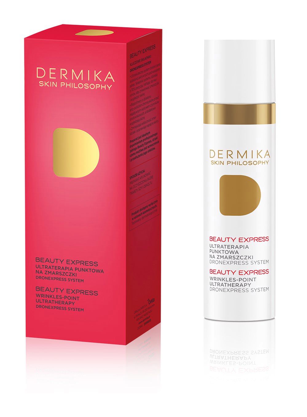 Dermika BEAUTY EXPRESS - ultraterapia punktowa na zmarszczki, natychmiastowy efekt pro-wygładzający Dronexpress System