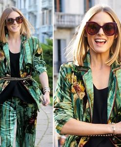 LOOK OF THE DAY: Olivia Palermo w piżamowym garniturze