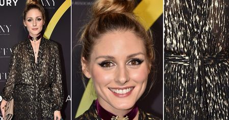 LOOK OF THE DAY: Olivia Palermo w czarno-złotej stylizacji