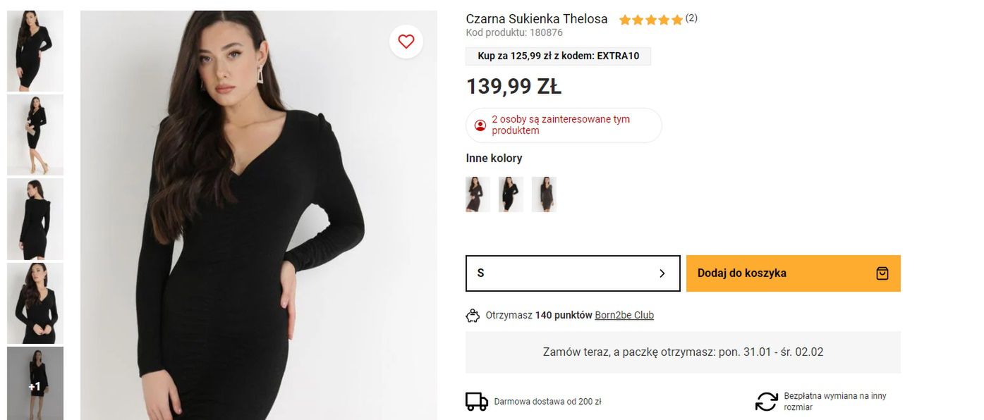 Sukienka Kasi Cichopek - źródło: born2be