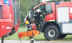 Wypadek w żwirowni. 11 jednostek straży pożarnej w akcji