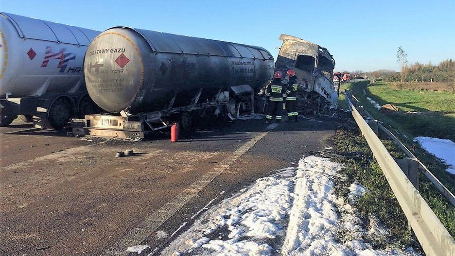 Kierowca cysterny był trzeźwy