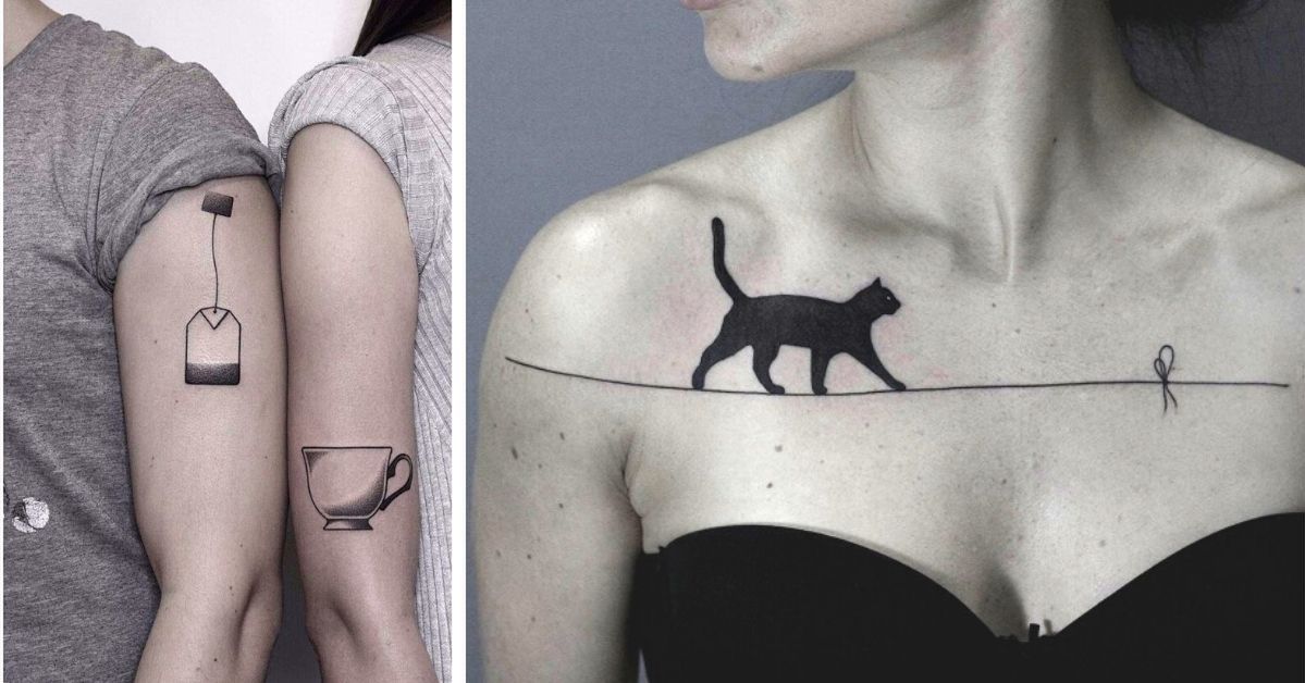 23 minimalistyczne i delikatne tatuaże, które zdradzają pasje oraz hobby ich właścicieli