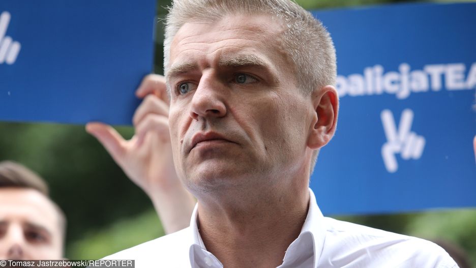 Bartosz Arłukowicz podczas kampanii wyborczej do Parlamentu Europejskiego