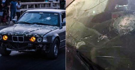 Bohater w kuloodpornym BMW