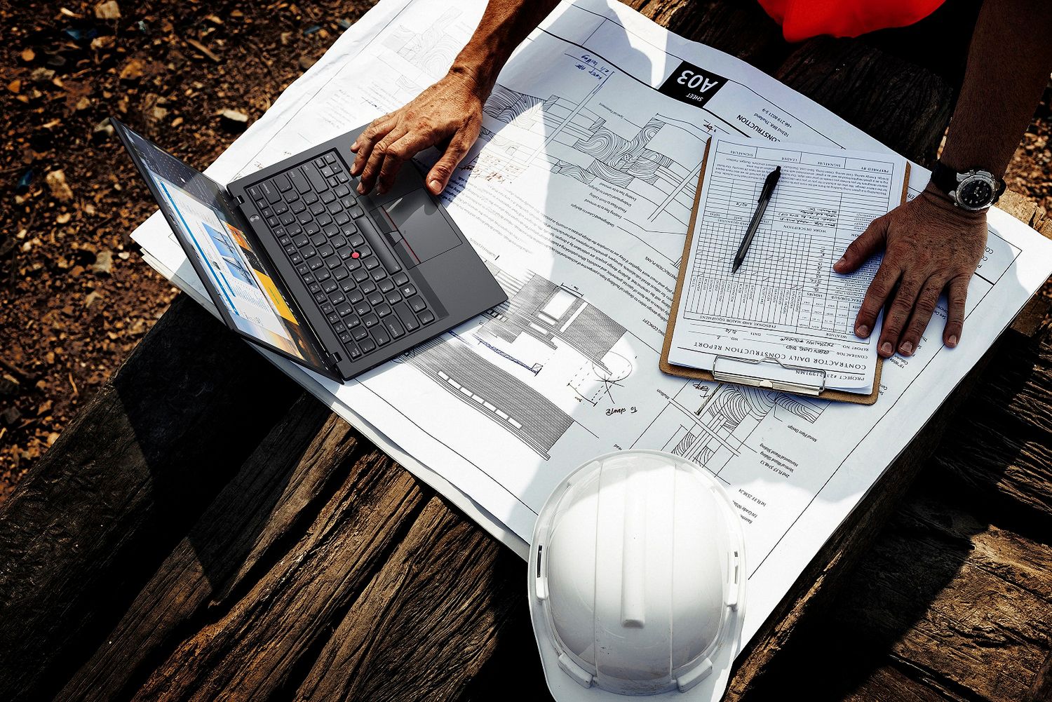 Construction Worker Planning Contractor Developer Concept 