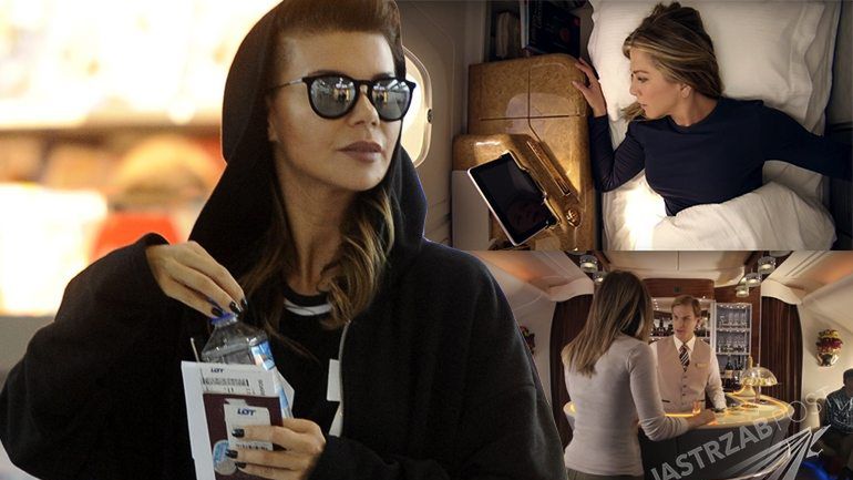 Reklama Emirates z Jennifer Aniston. Samolot Edyty Górniak