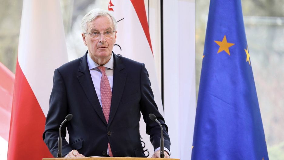 Michel Barnier w Kolegium Europejskim w Natolinie