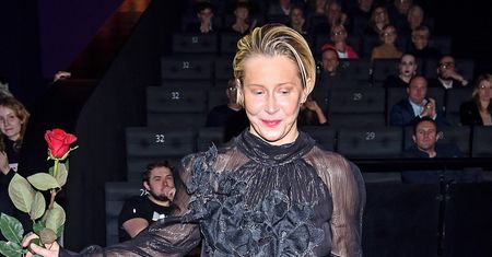 Katarzyna Warnke na premierze filmu "Pan T.". "Wyglądała zjawiskowo"