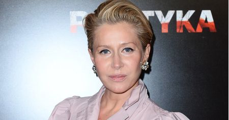 Katarzyna Warnke na premierze "Polityki". Sprytnie ukryła ciążowy brzuszek