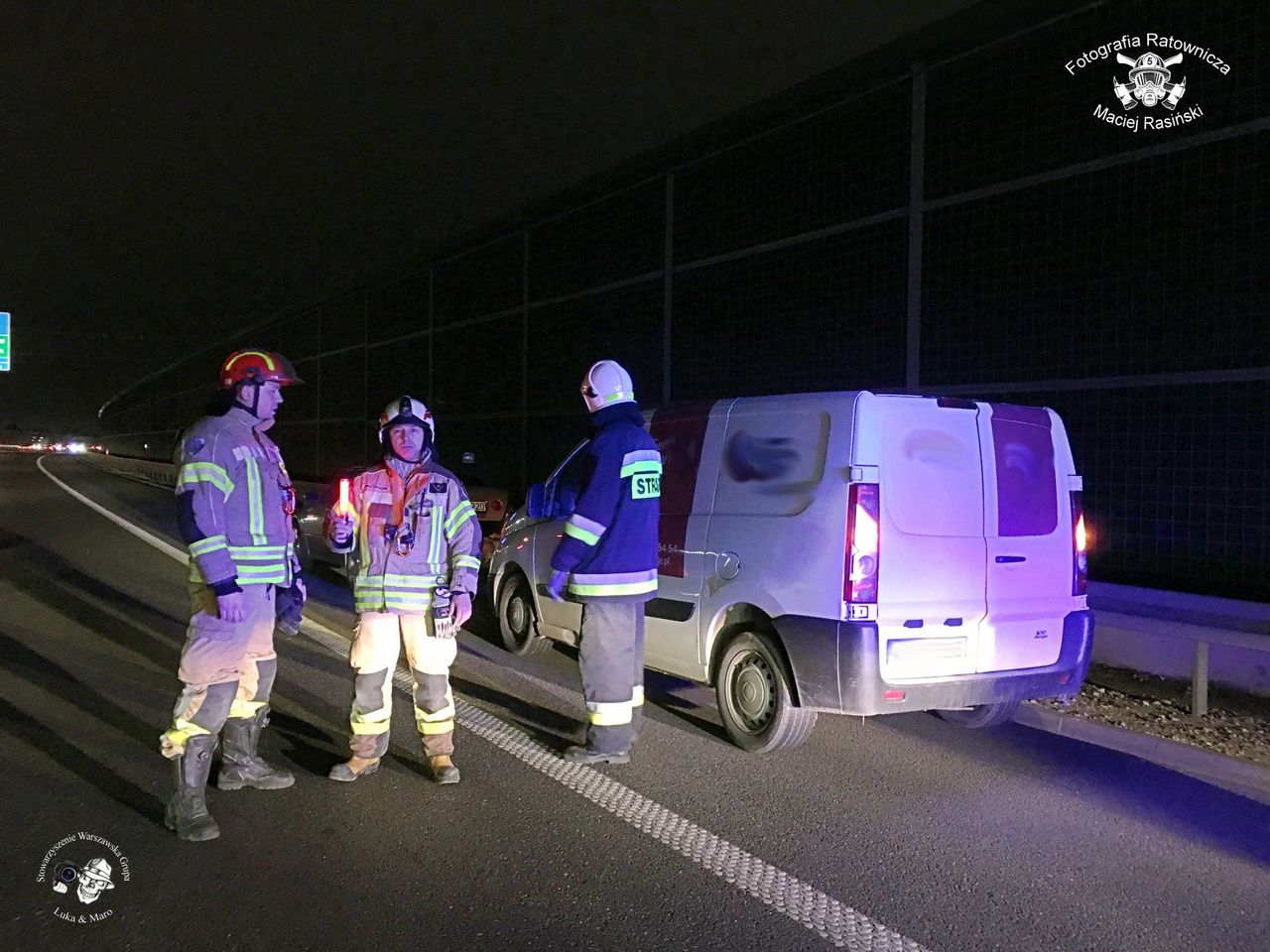 Potrącił strażaka zabezpieczającego wypadek. Policja puściła go wolno