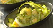 Propozycja na lato -  salatka z jajek ze szparagami i awokado