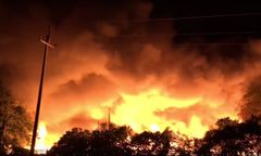 Opolskie. Pożar w Dąbrowie. Toksyczna chmura dymu