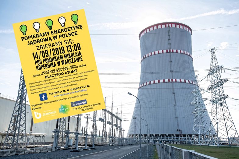 Walczą o elektrownię atomową. Szykuje się manifestacja w Warszawie.