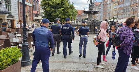 Gdańsk. Polsko-włoskie patrole policyjne. "Turyści są zaskoczeni"