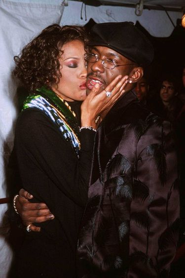 Whitney Houston z mężem Bobbym Brownem