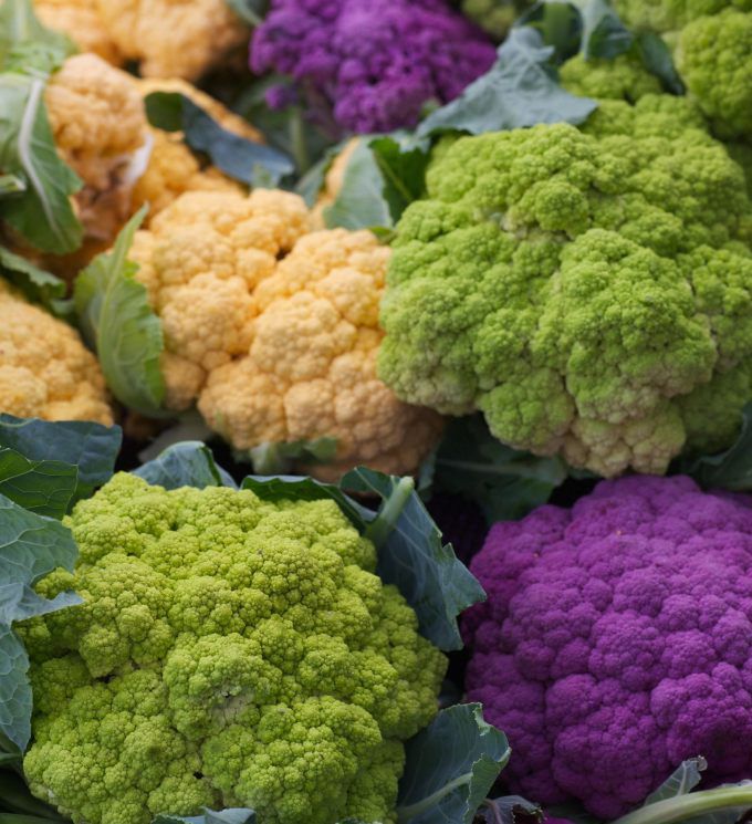 Fioletowe, pomarańczowe, zielone - czas na kolorowe kalafiory