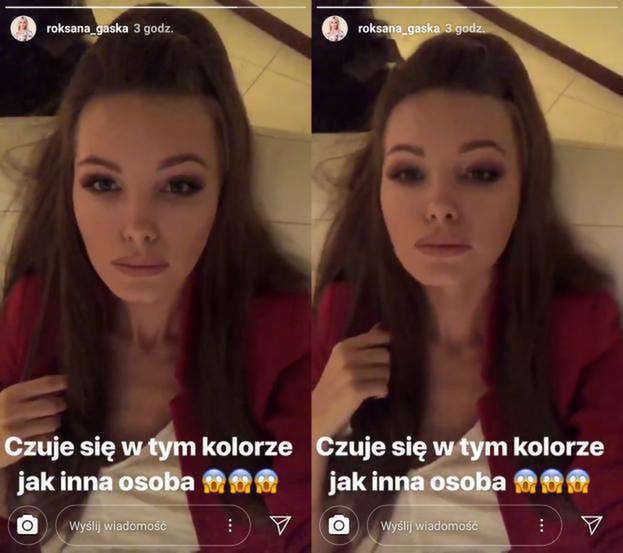 Roxi Gaska zmieniła kolor włosów - jest teraz brunetką