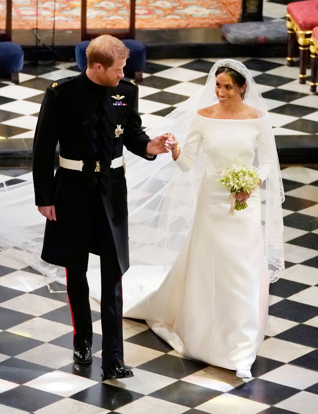 Księżna Meghan z mężem 